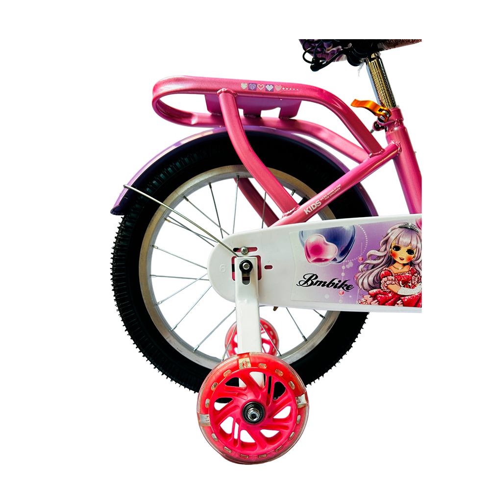 Bicicleta para Niña R-16 BM Toys Rosa Pastel con Morado YM- 800