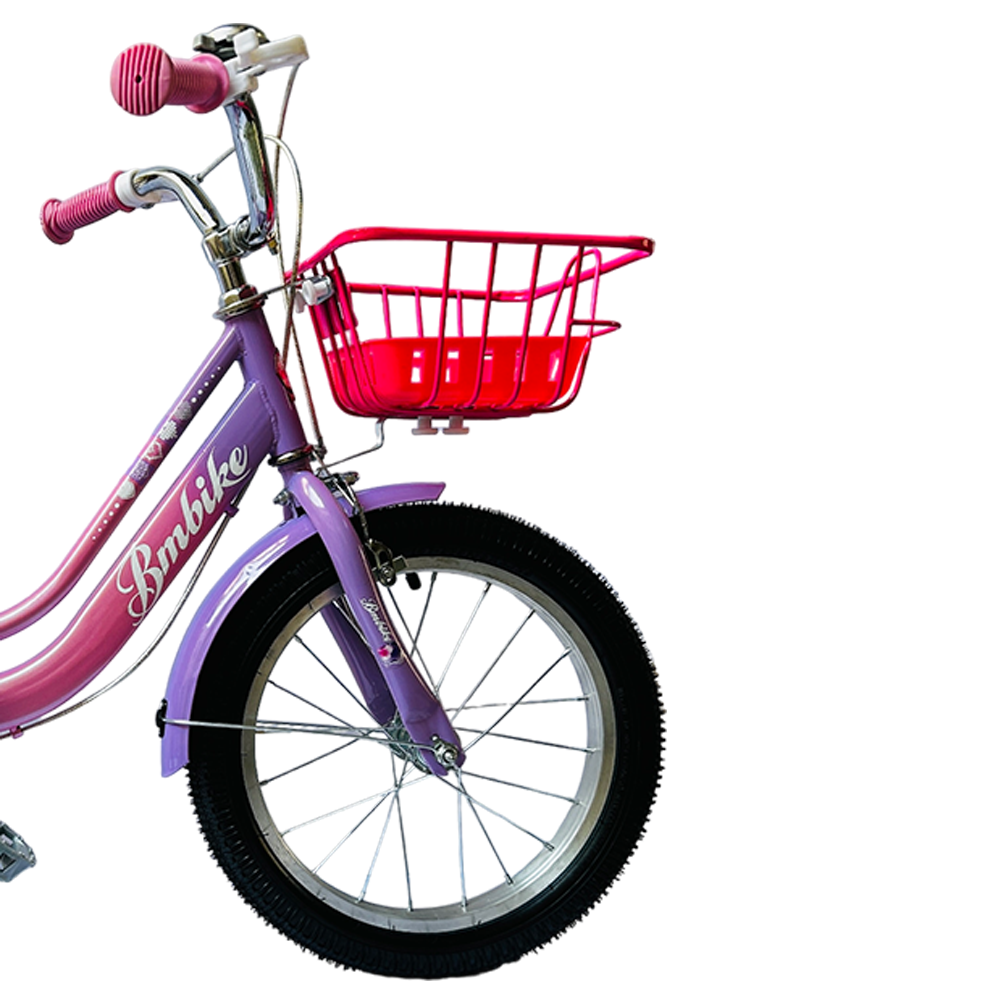 Bicicleta para Niña R-16 BM Toys Rosa Pastel con Morado YM- 800