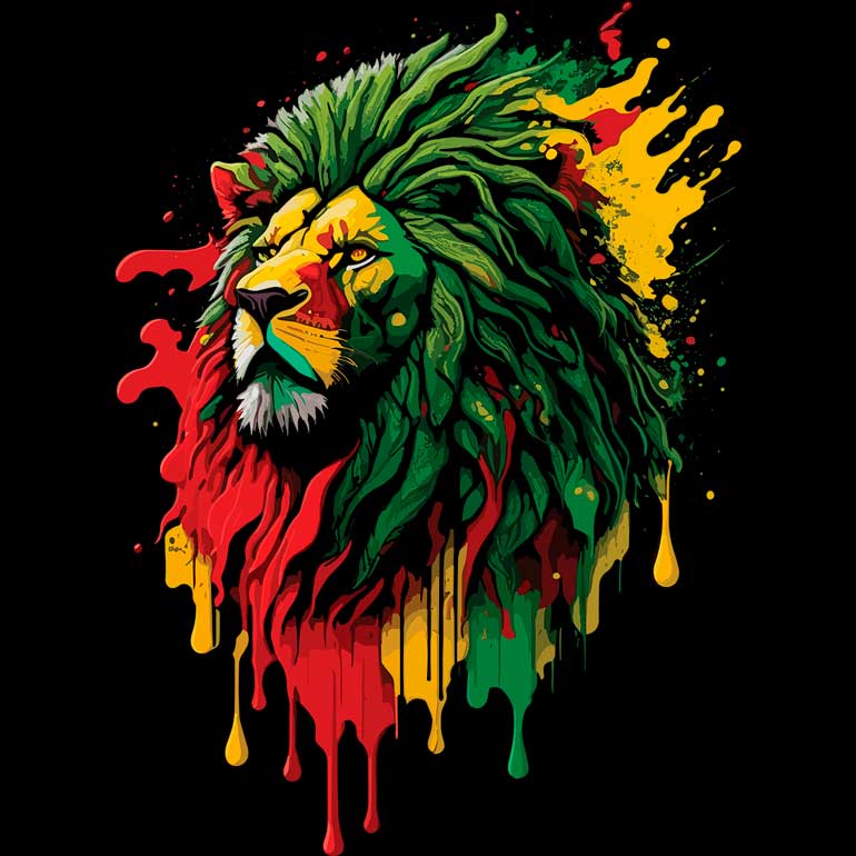 Playera Caballero - León Reggae