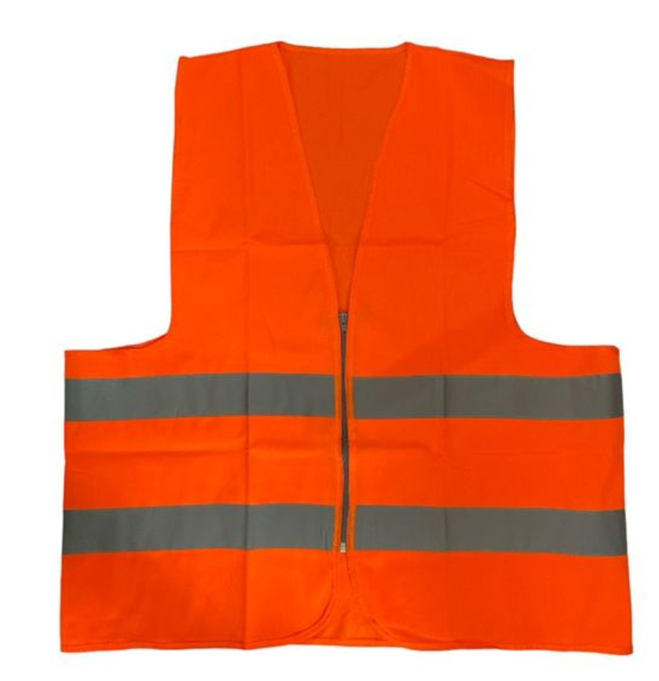 Chaleco Clase 2 con cinta reflejante.