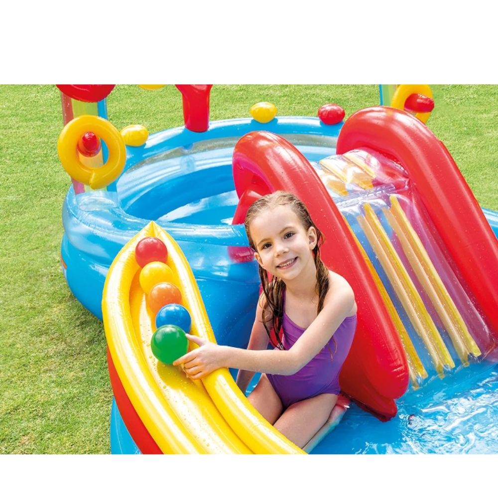 Alberca centro acuático infantil inflable jardín 