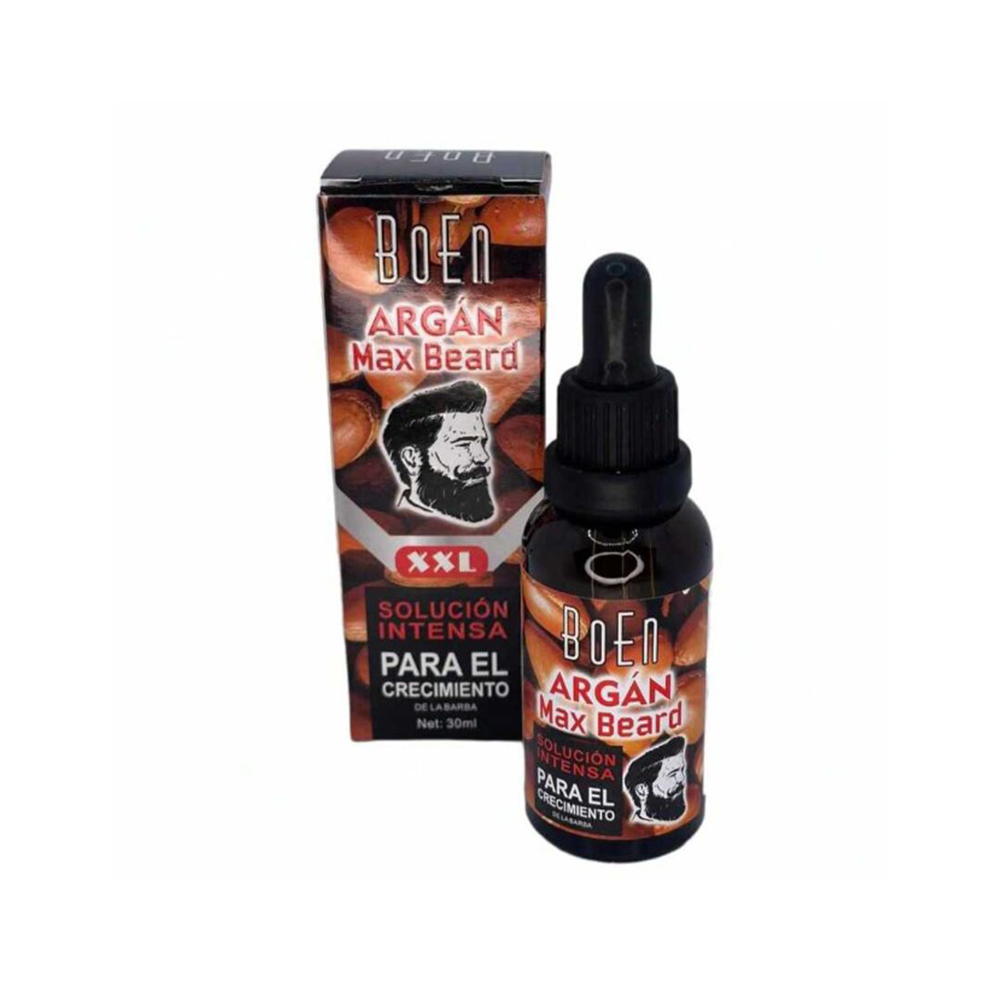 Solucion Intensa Para El Crecimiento De La Barba Boen Argan Max Beard