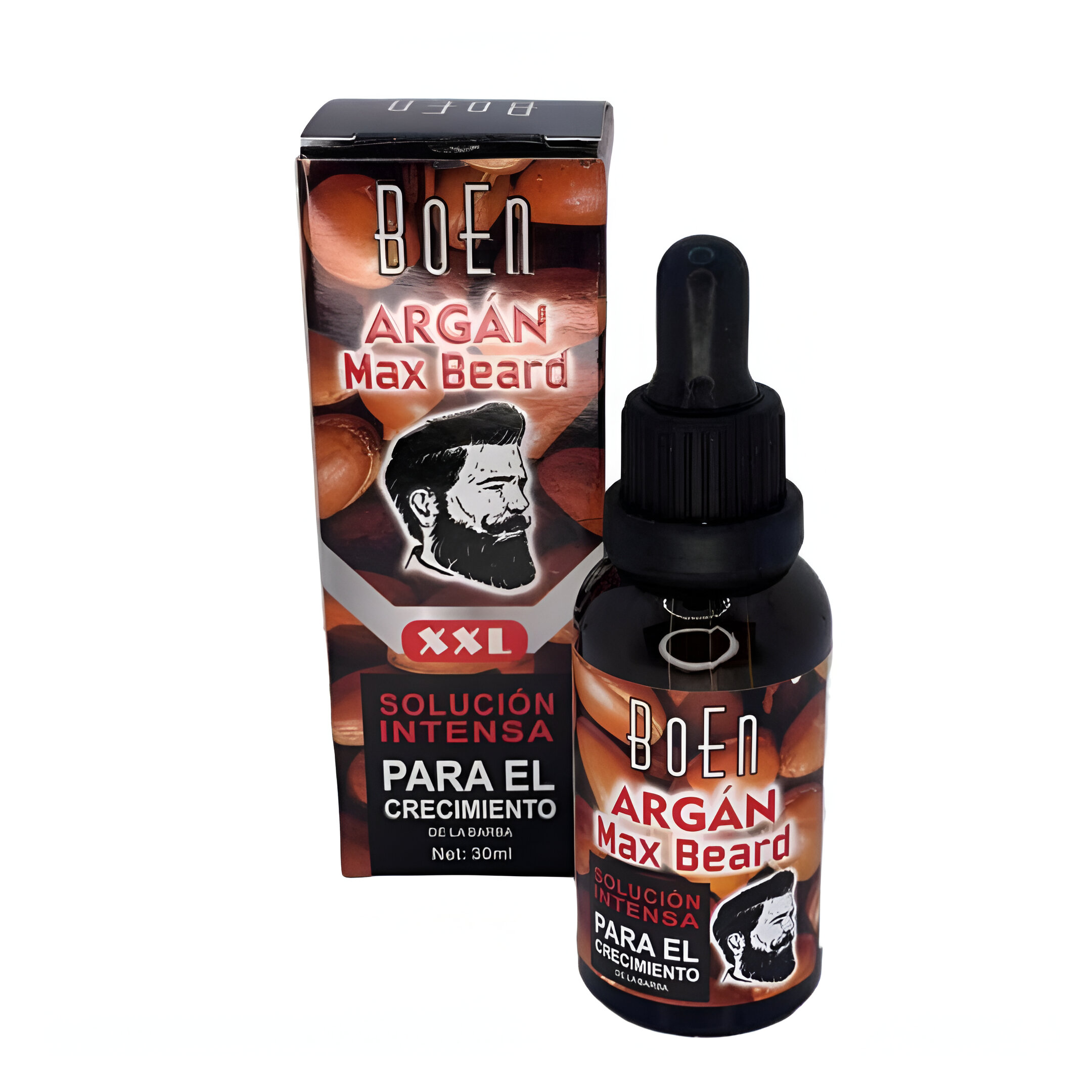 Solucion Intensa Para El Crecimiento De La Barba Boen Argan Max Beard
