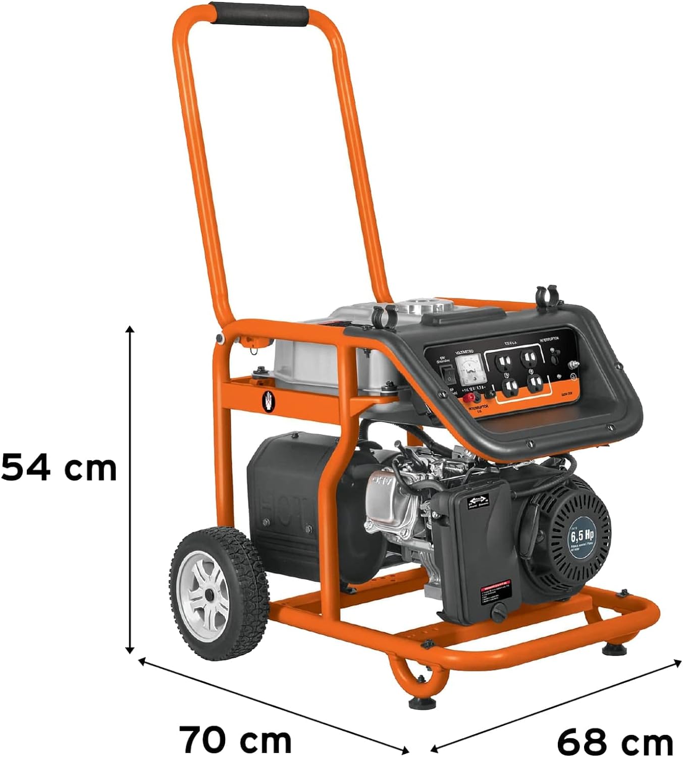 Generador portátil 2.5 kW motor a gasolina, Truper