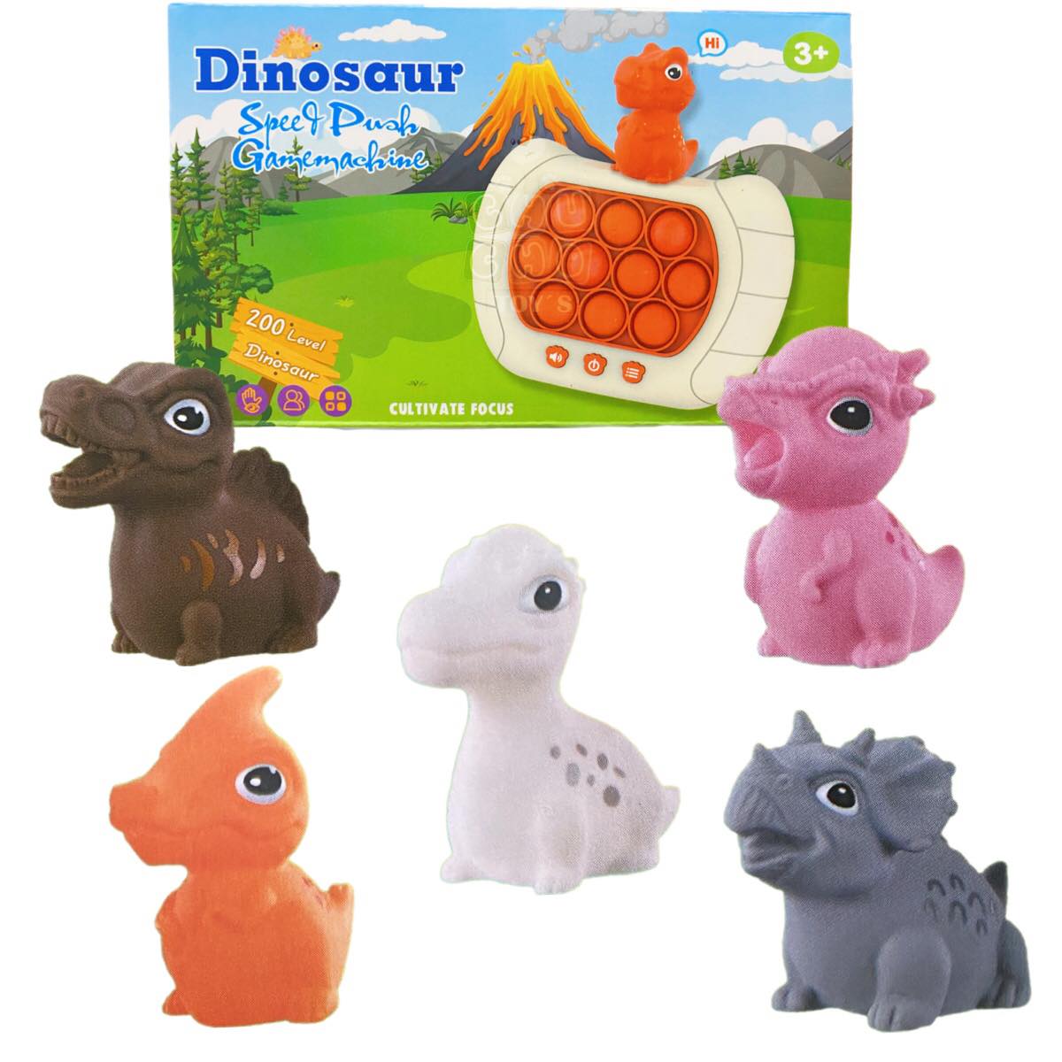 Pop It Electrónico Luces Sonido Antiestrés Dinosaurios