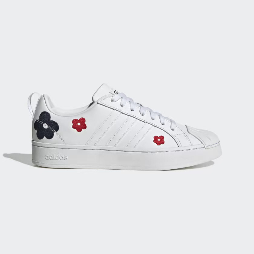 Tenis Adidas Streetcheck Blanco Flores de Dama Original