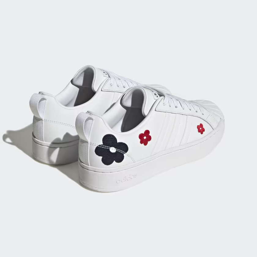 Tenis Adidas Streetcheck Blanco Flores de Dama Original