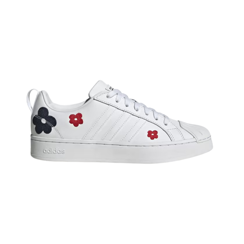 Tenis Adidas Streetcheck Blanco Flores de Dama Original