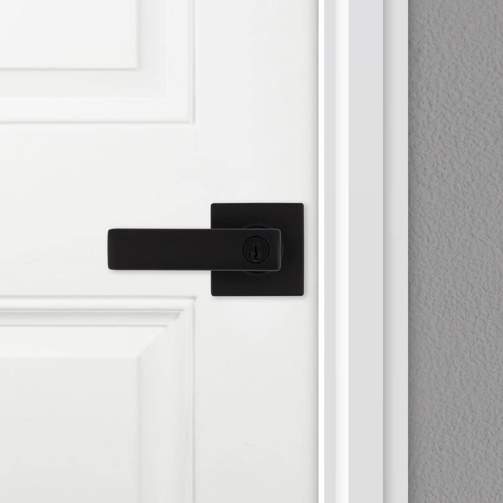 Cerradura con llave negro mate 405BRNL SQT 514 SMT CP Breton Kwikset 94050-681