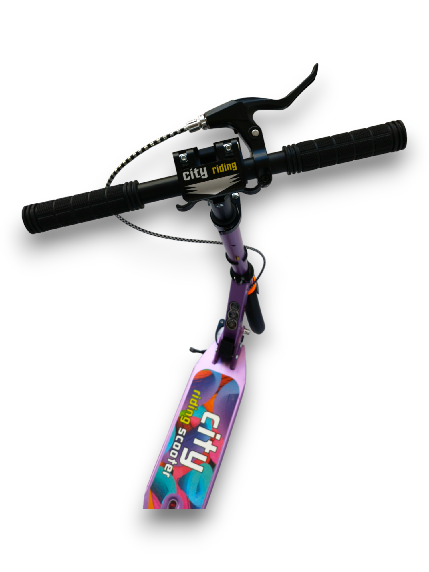 Scooter Patín Urbano Plegable Con Freno Morado