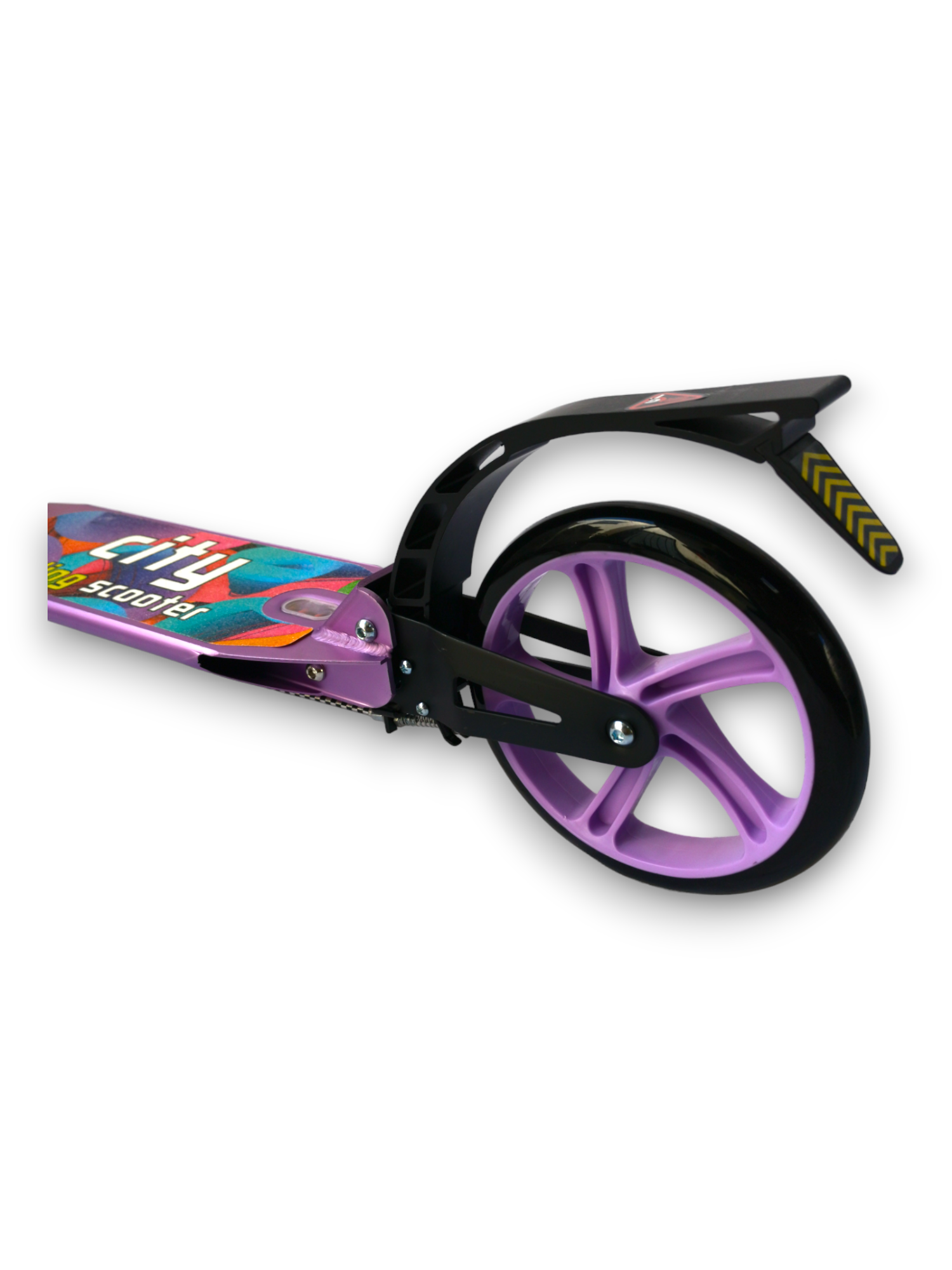 Scooter Patín Urbano Plegable Con Freno Morado
