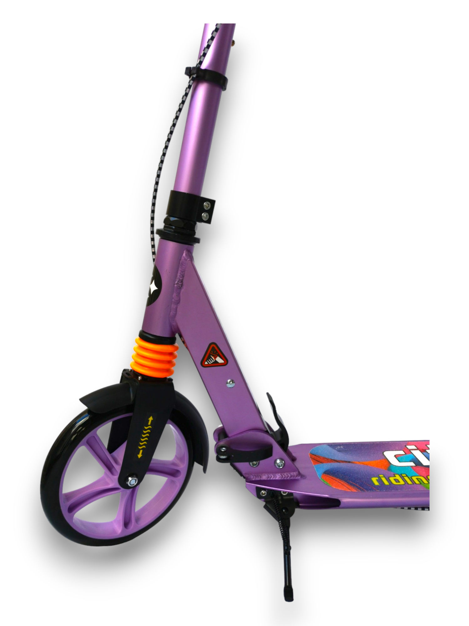 Scooter Patín Urbano Plegable Con Freno Morado
