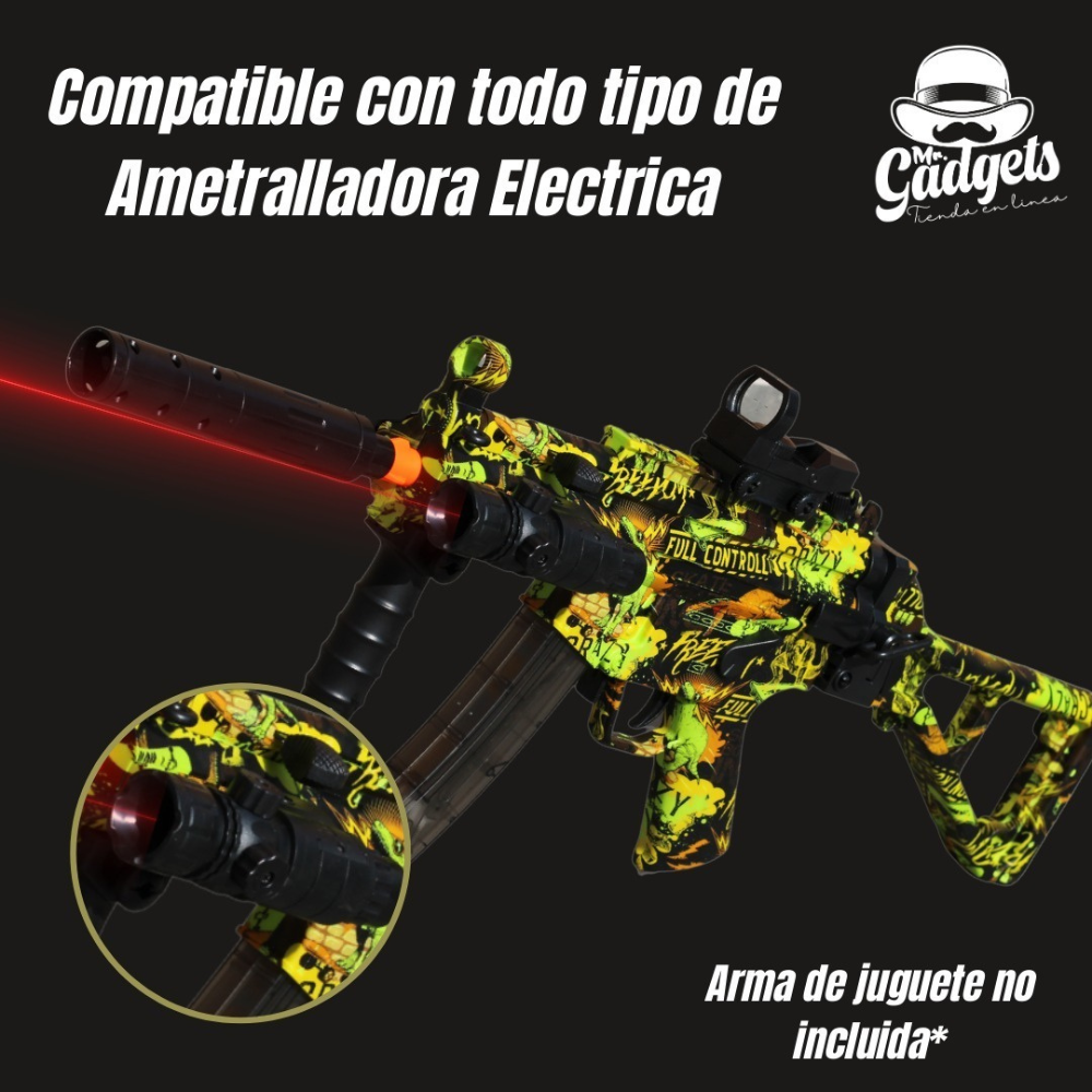 Kit Gel Storm Blaster, Apuntador Laser, Apuntador para Lanzador de Bolas de Gel + 20,000 Balas de Hidrogel, Máxima Diversión..