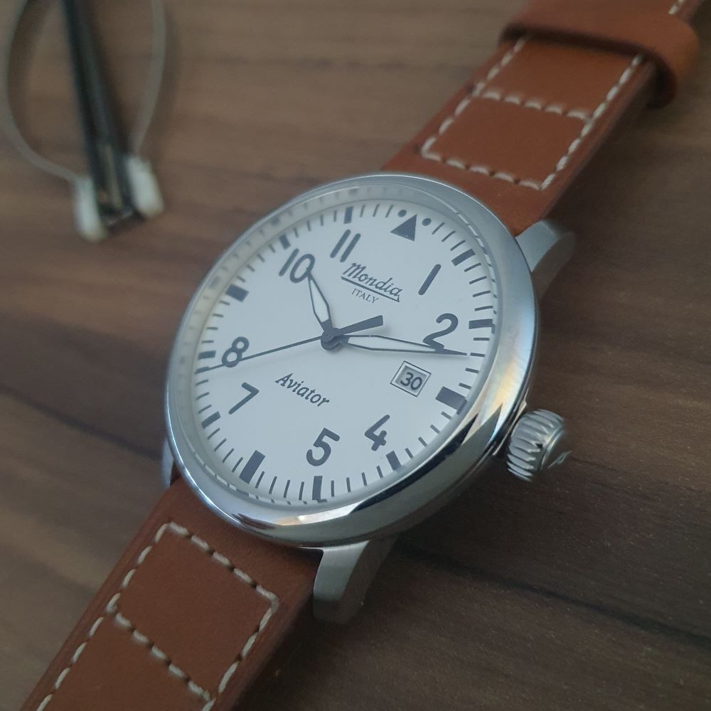 Reloj Mondia Italy - 1946 Aviator - Caballero Acero 316 L - 42 mm - Made in Italy