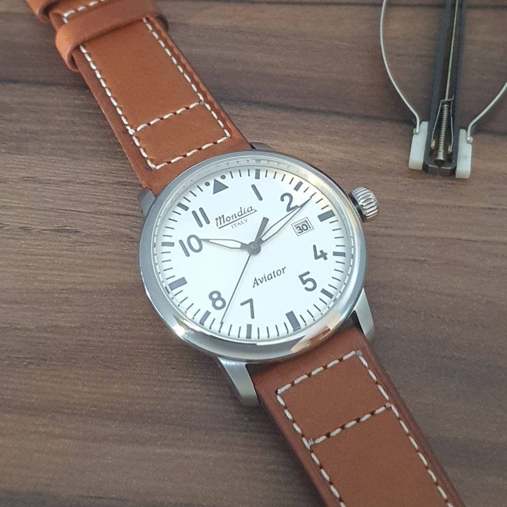 Reloj Mondia Italy - 1946 Aviator - Caballero Acero 316 L - 42 mm - Made in Italy