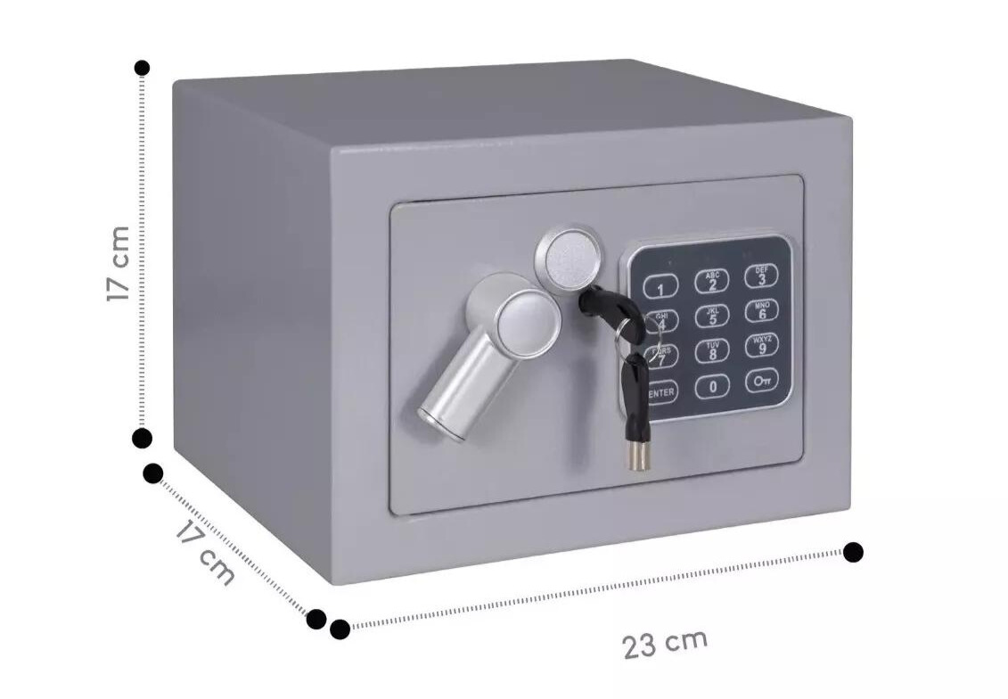 Caja Fuerte Electrónica Con Código Digital y llave