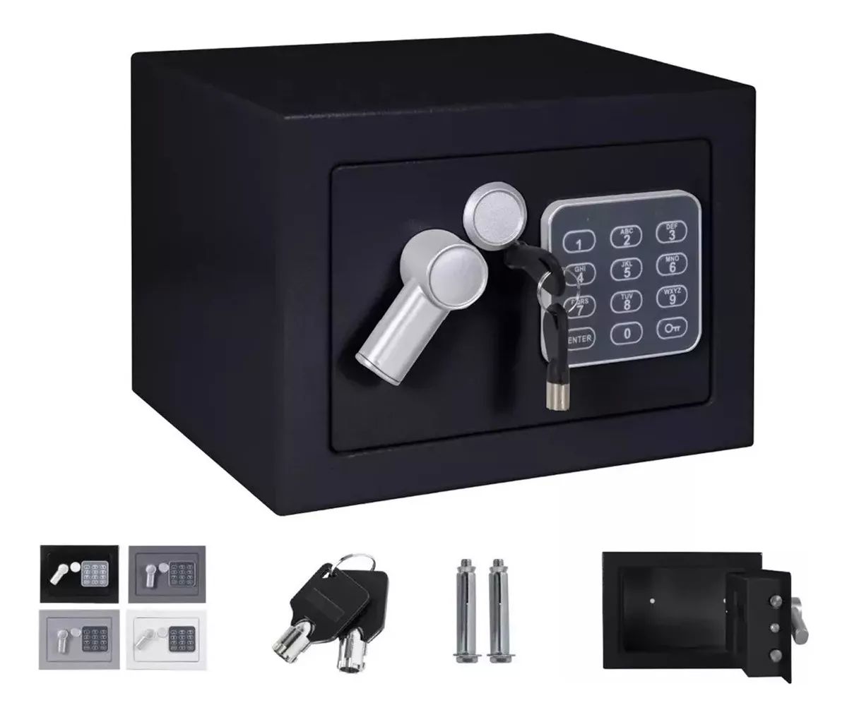 Caja Fuerte Electrónica Con Código Digital y llave