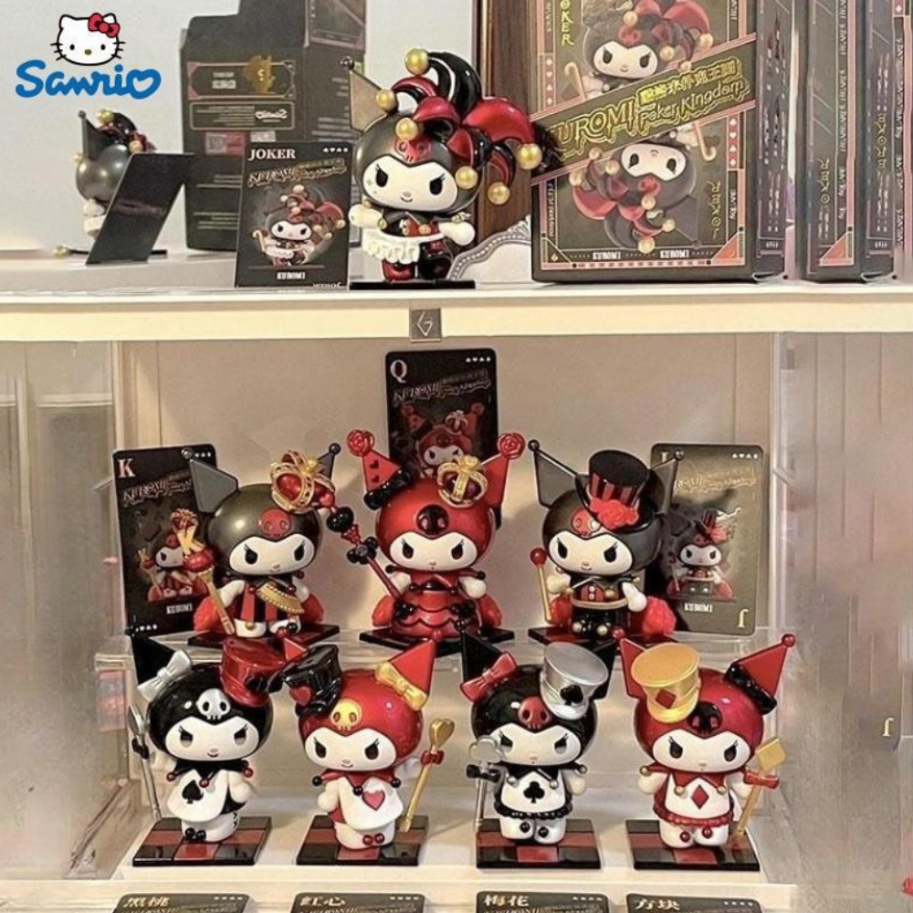 Set 8 Figuras Sanrio Kuromi Poker Kingdom Arlequin