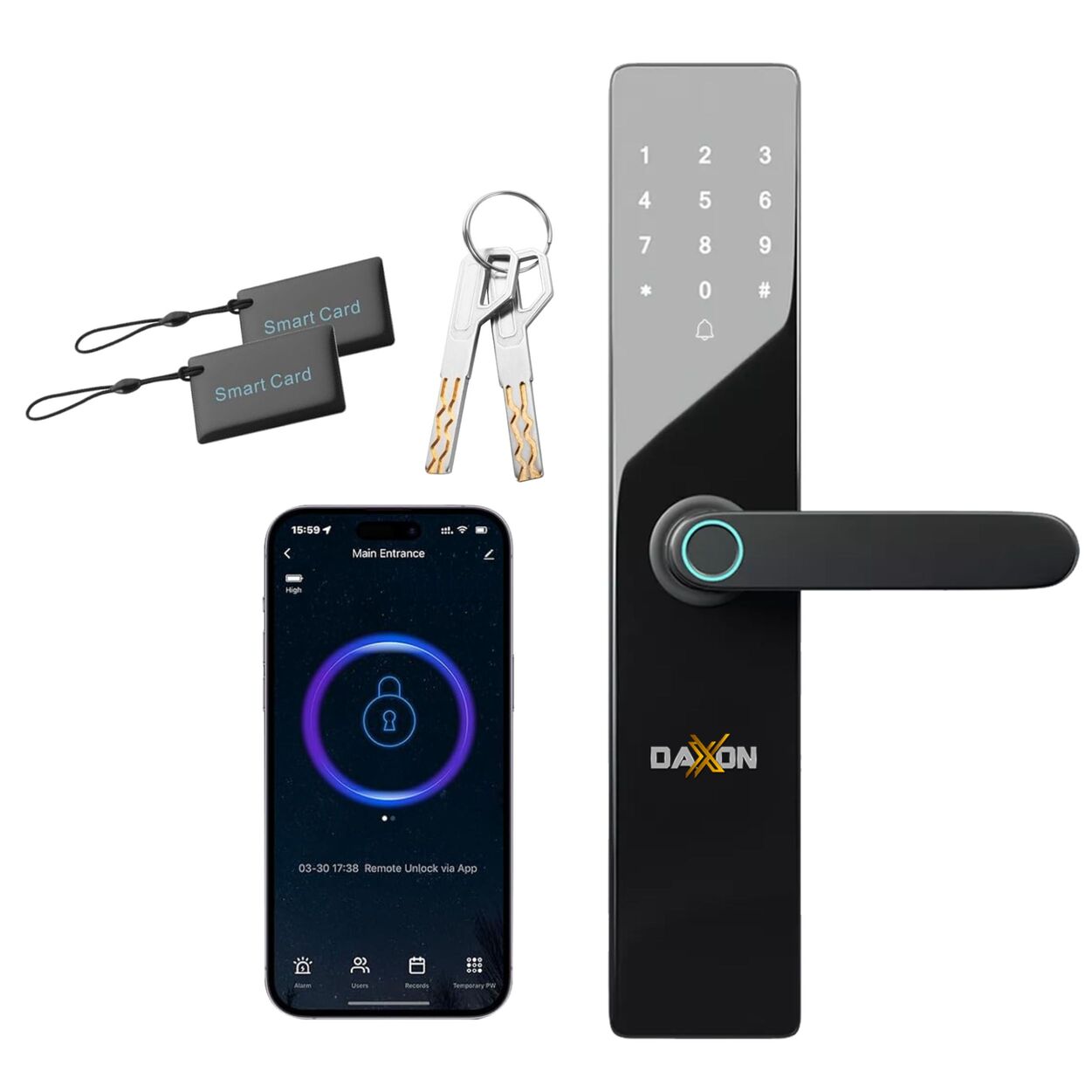  Chapa Cerradura Daxxon B130 Smart Para Exteriores O Interiores.