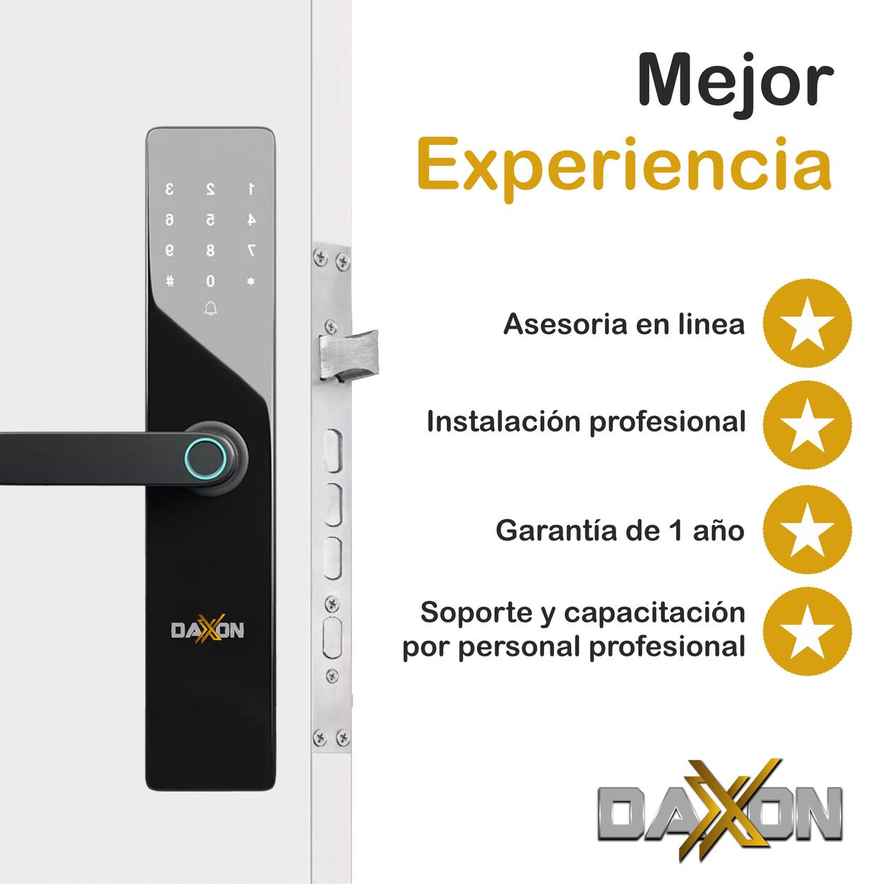  Chapa Cerradura Daxxon B130 Smart Para Exteriores O Interiores.