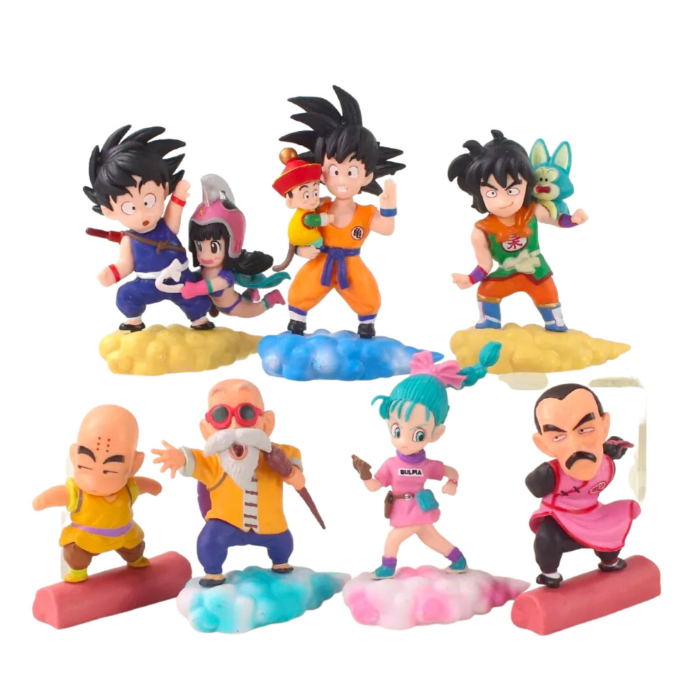 Dragon Ball Juguetes Mini Colección Goku Nube Voladora 7pz