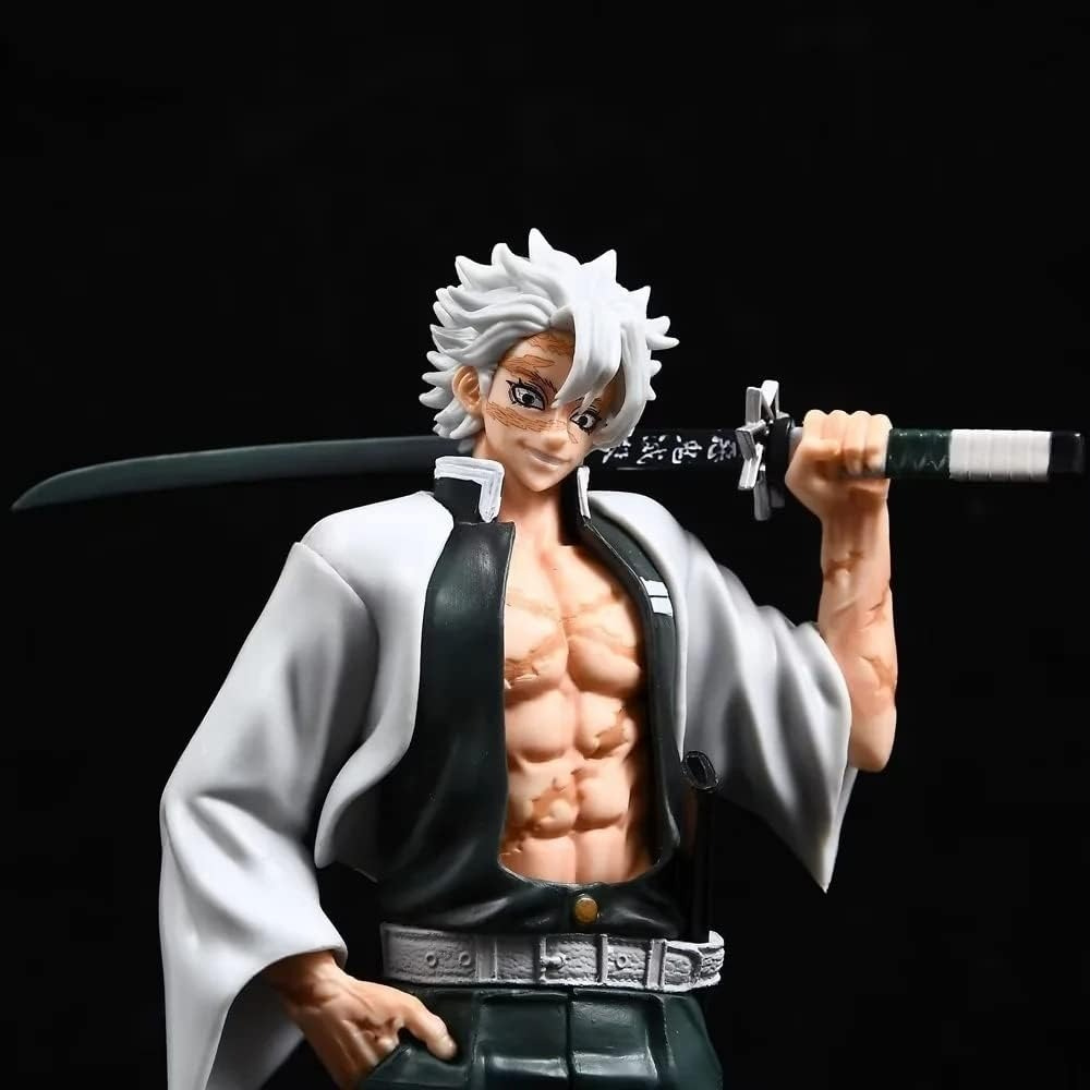 Figura Shinazugawa Sanemi Demon Slayer Kimetsu No Yaiba 31cm,anime,figura de coleccion ,impresionante.
