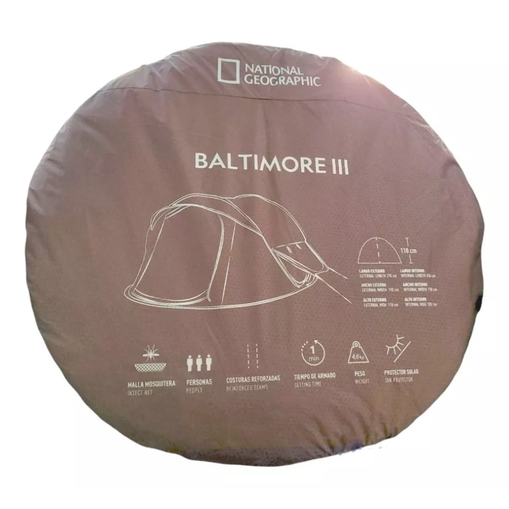Set Carpa Baltimore/silla Abatible/bolsa Seca. National Geographic. Vm-01