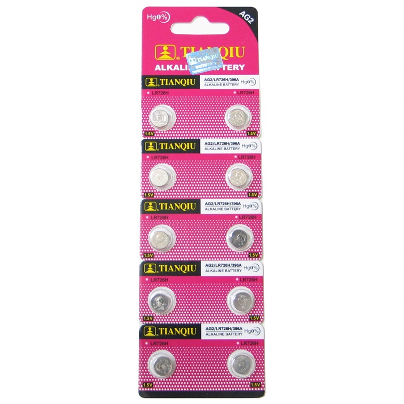 Blister con 10 pilas Ag2 - Tianqiu