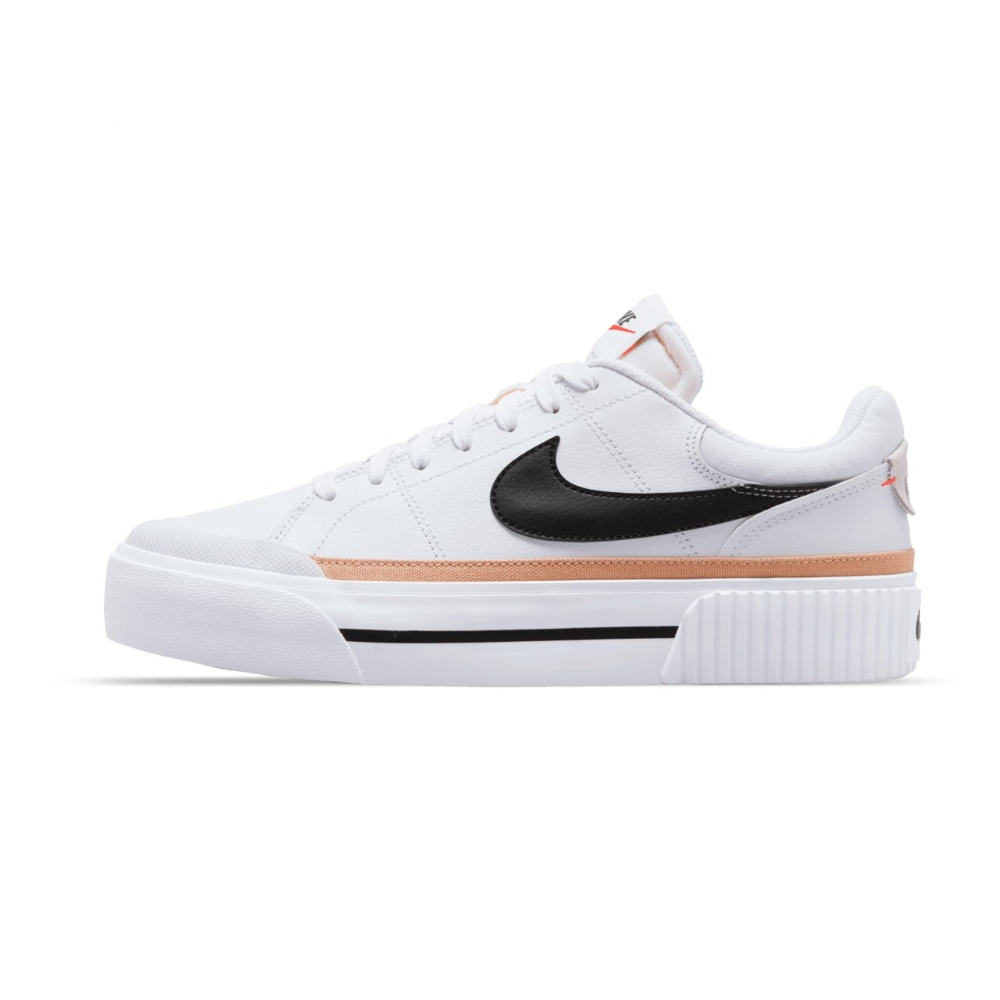 Tenis Casual Nike Court Legacy Lift Blanco De Mujer DM7590-100