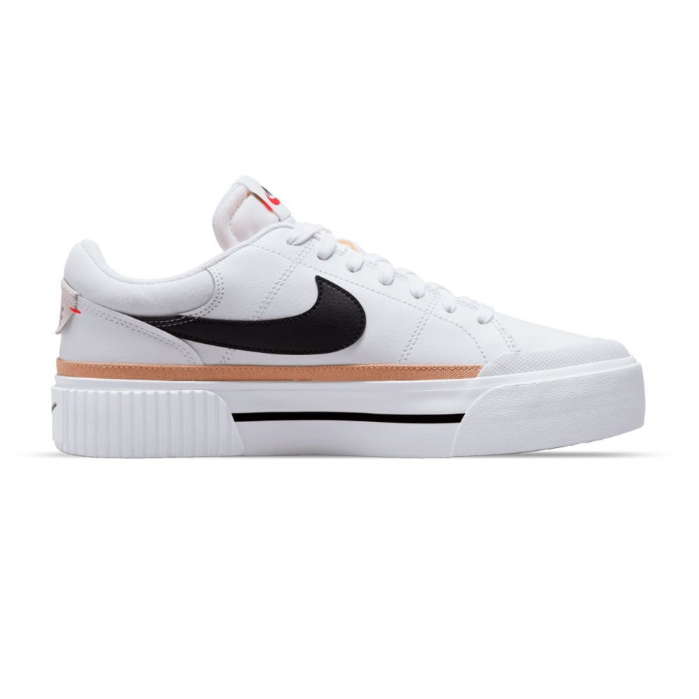 Tenis Casual Nike Court Legacy Lift Blanco De Mujer DM7590-100