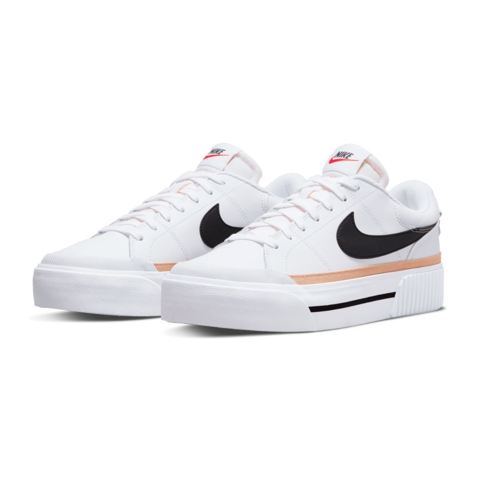 Tenis Casual Nike Court Legacy Lift Blanco De Mujer DM7590-100