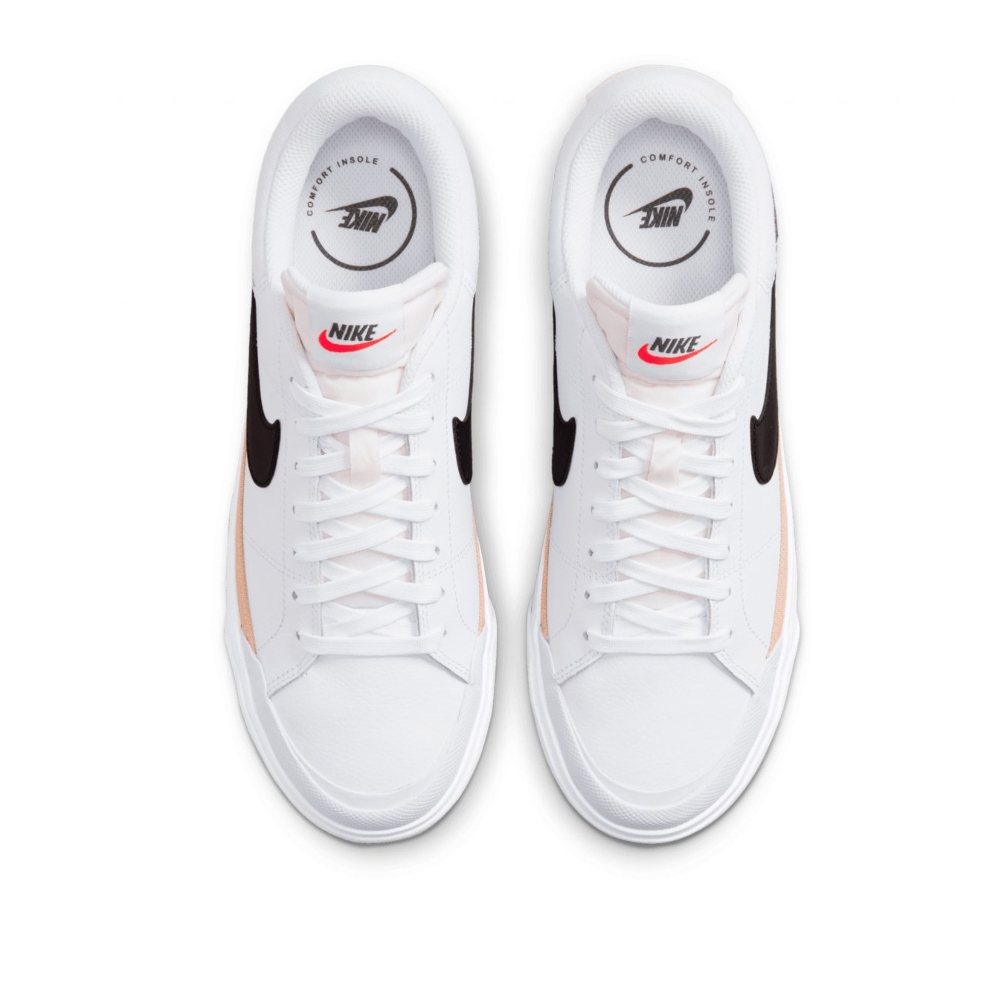 Tenis Casual Nike Court Legacy Lift Blanco De Mujer DM7590-100
