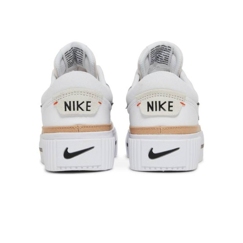 Tenis Casual Nike Court Legacy Lift Blanco De Mujer DM7590-100