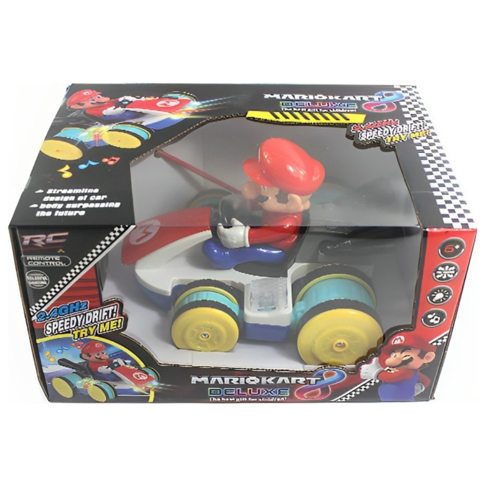 Carro Radio Control Remoto Carrera Rc Mario Kart 2.4ghz 8 RC Car Kids Toys Regalo para niños/niñas.