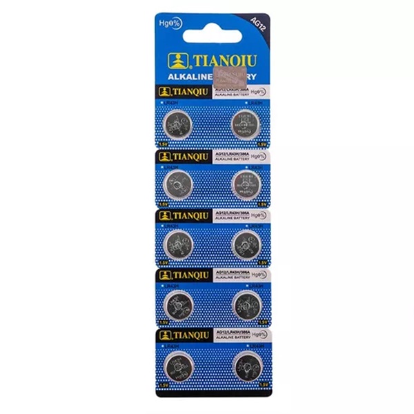 Blister con 10 pilas Ag12 - Tianqiu