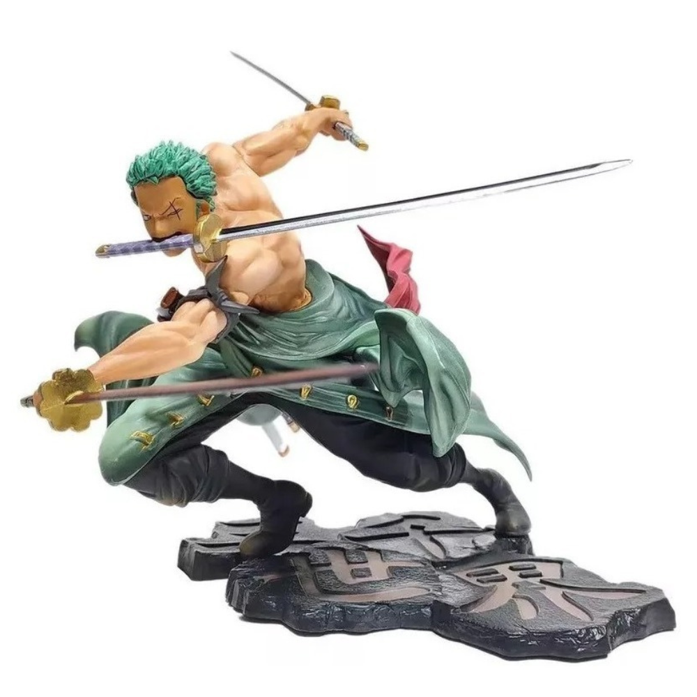Figura Accion Zoro One Piece, Katana Zoro Figura, Roronoa Zoro Colección, Figuras One Piece Detalladas, Zoro Edición Coleccionable de One Piece 26 cm