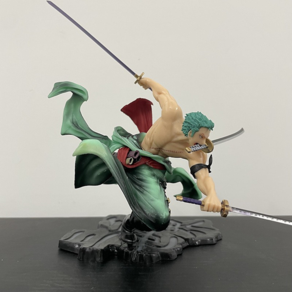 Figura Accion Zoro One Piece, Katana Zoro Figura, Roronoa Zoro Colección, Figuras One Piece Detalladas, Zoro Edición Coleccionable de One Piece 26 cm