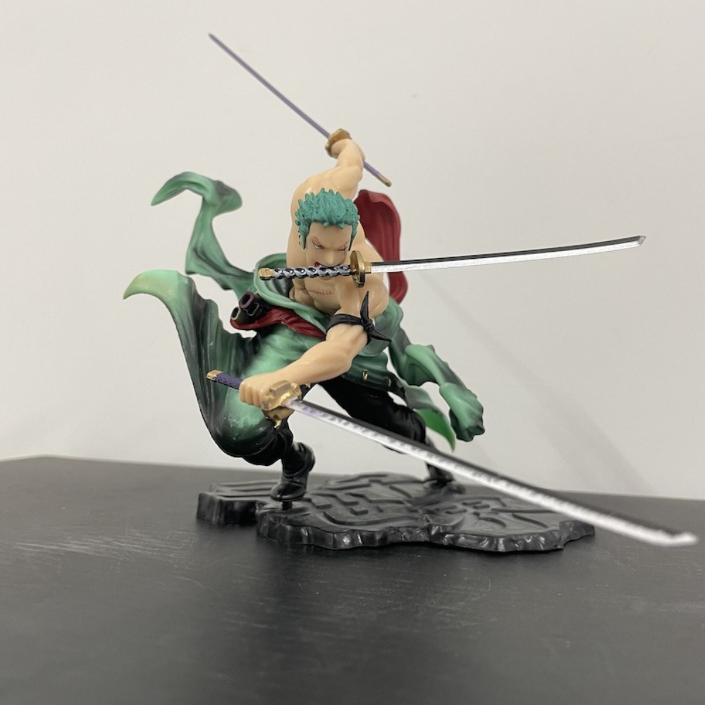Figura Accion Zoro One Piece, Katana Zoro Figura, Roronoa Zoro Colección, Figuras One Piece Detalladas, Zoro Edición Coleccionable de One Piece 26 cm