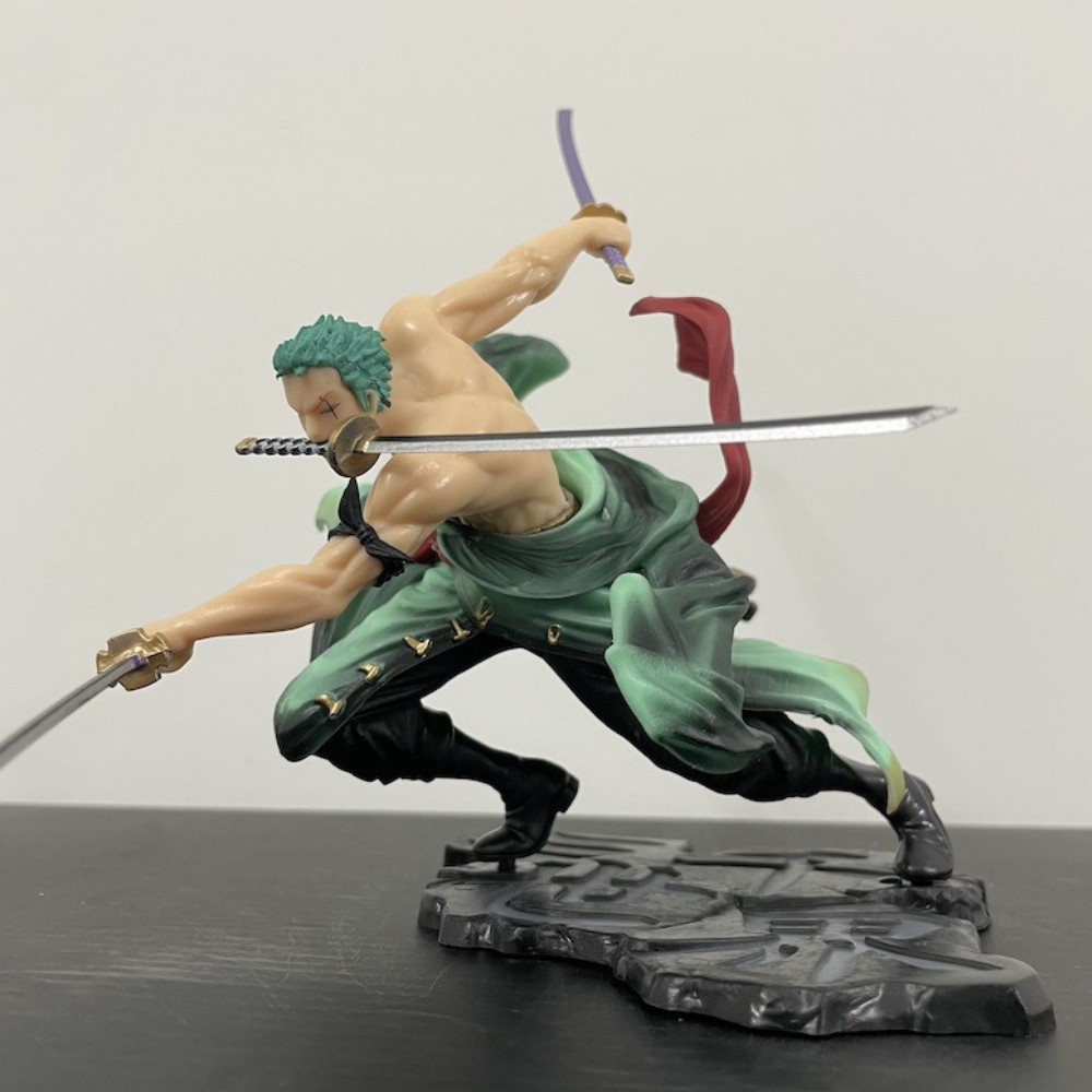 Figura Accion Zoro One Piece, Katana Zoro Figura, Roronoa Zoro Colección, Figuras One Piece Detalladas, Zoro Edición Coleccionable de One Piece 26 cm