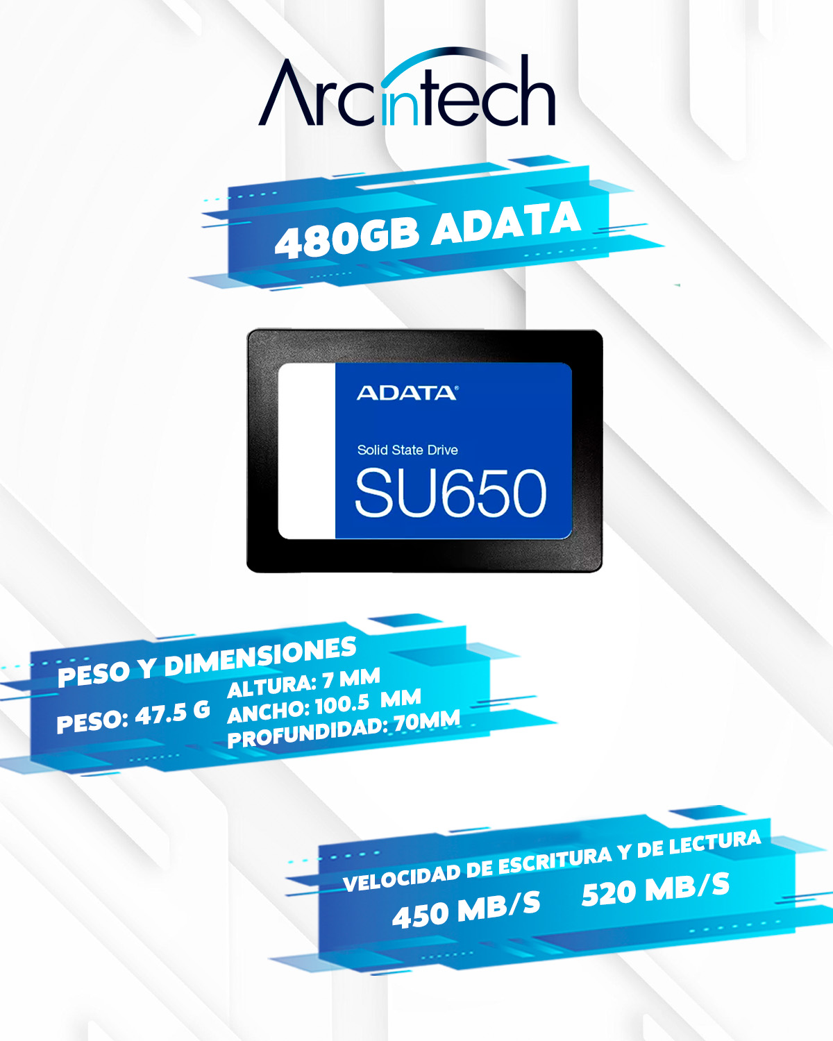 Pc Gamer ARCINTECH Ryzen 5 5600g 16gb Ssd 480gb Gabinete Rgb WIFI