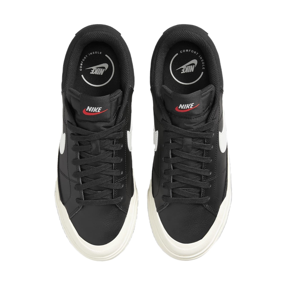Tenis Casual Nike Court Legacy Lift Negro de Mujer DM7590-001.