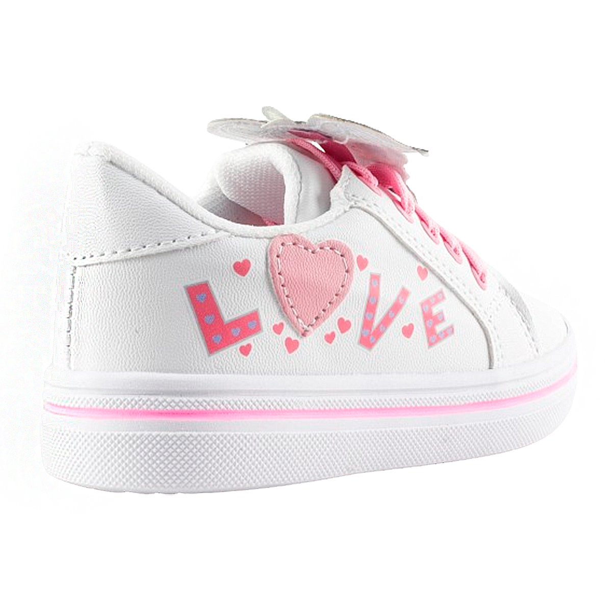 TENIS NIÑA ESCOLARES MUÑECA LOL BLANCO LOVE 1015-BL.