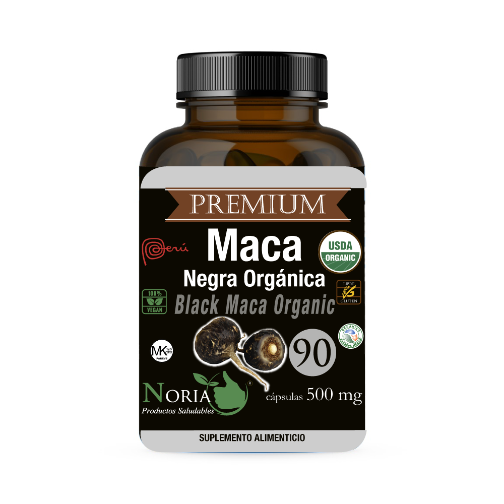 MACA NEGRA ORGÁNICA 90 CÁPSULAS.