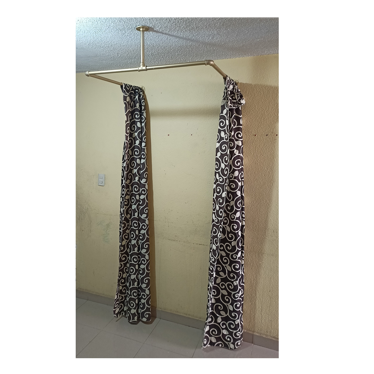 Cortinero Para Vestidor, Probador Boutique, Acero 1x1 M.