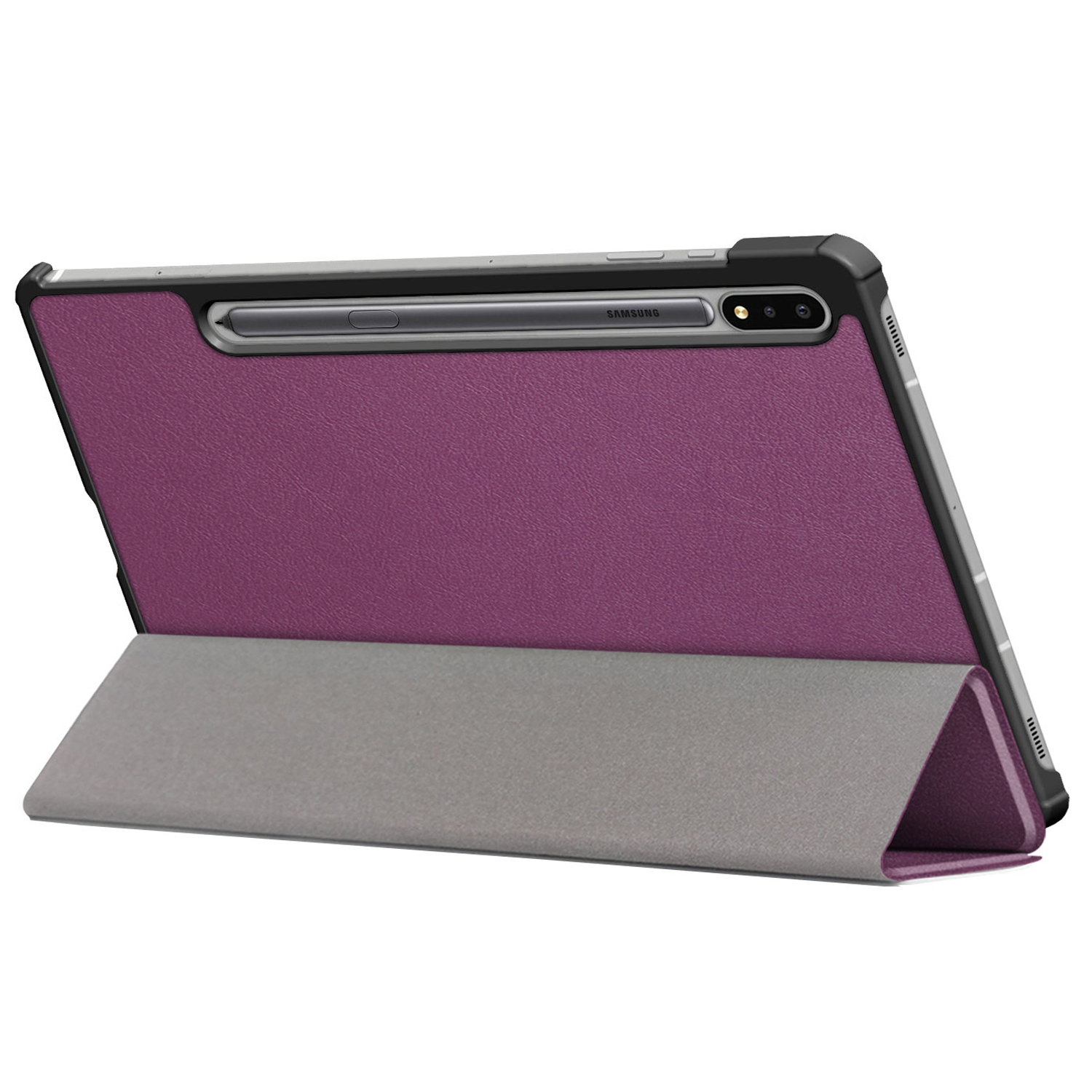 FUNDA + TECLADO + RATÓN PARA TABLET SAMSUNG GALAXY TAB S9 SM-X710 SM-X7016B (2023) 11 (Morado).