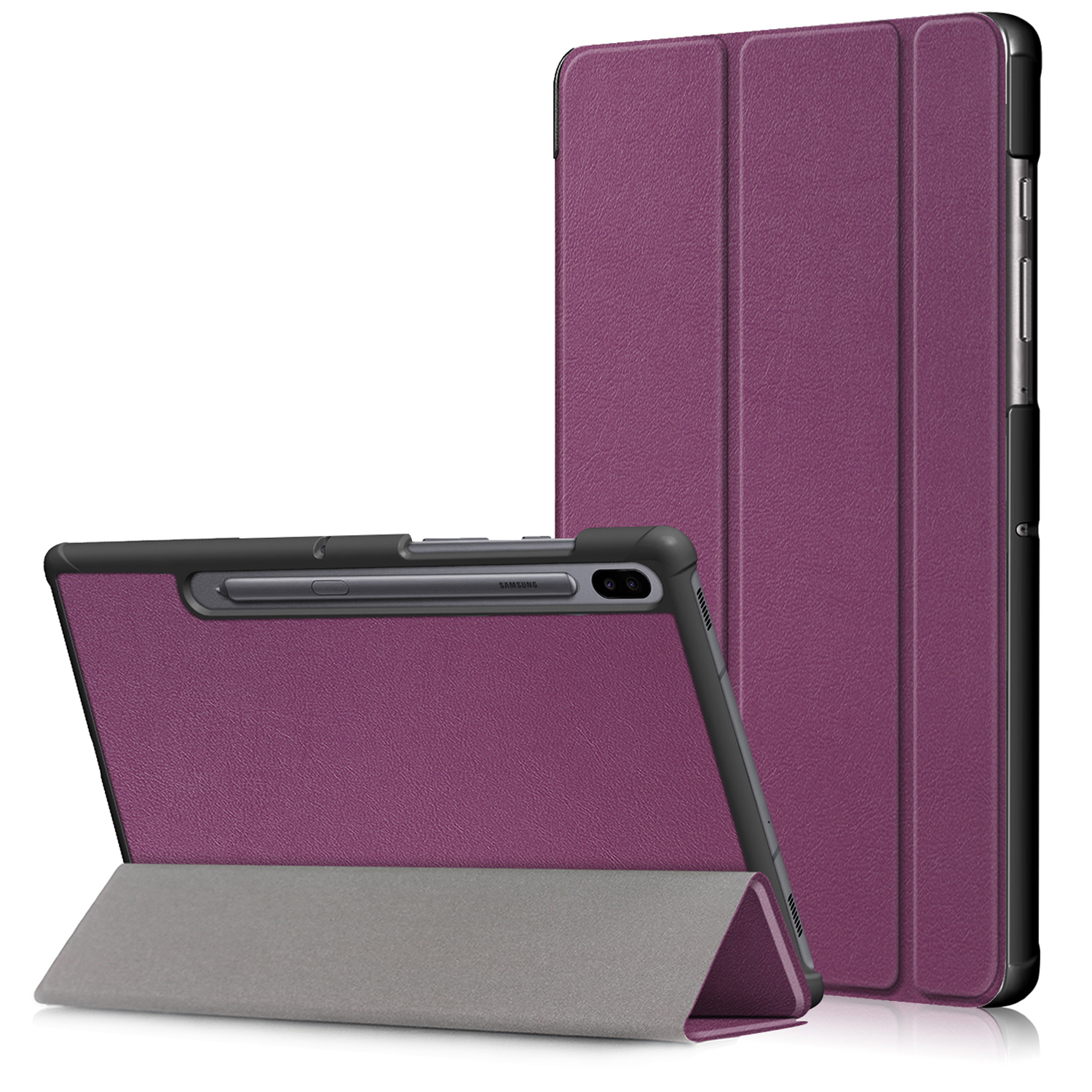 FUNDA + TECLADO + RATÓN PARA TABLET SAMSUNG GALAXY TAB S9 SM-X710 SM-X7016B (2023) 11 (Morado).