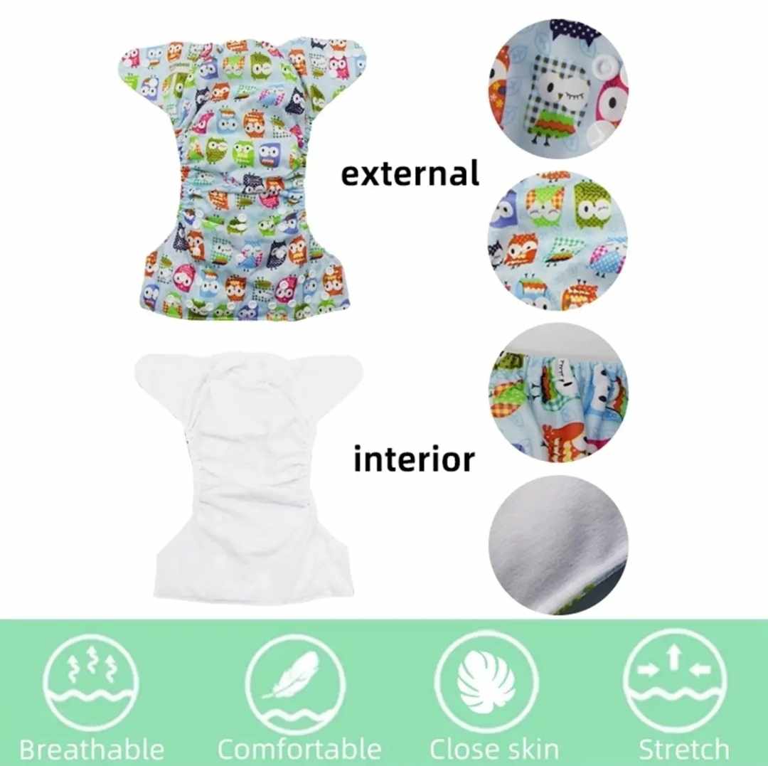 Pañales Ecologicos Reutilizables Niño Alva Baby unitalla 3 pz