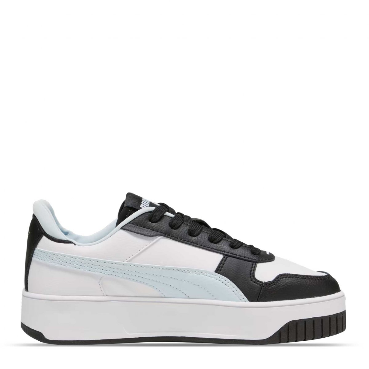 Tenis Puma Carina Plataforma Blanco Azul de Dama Original.