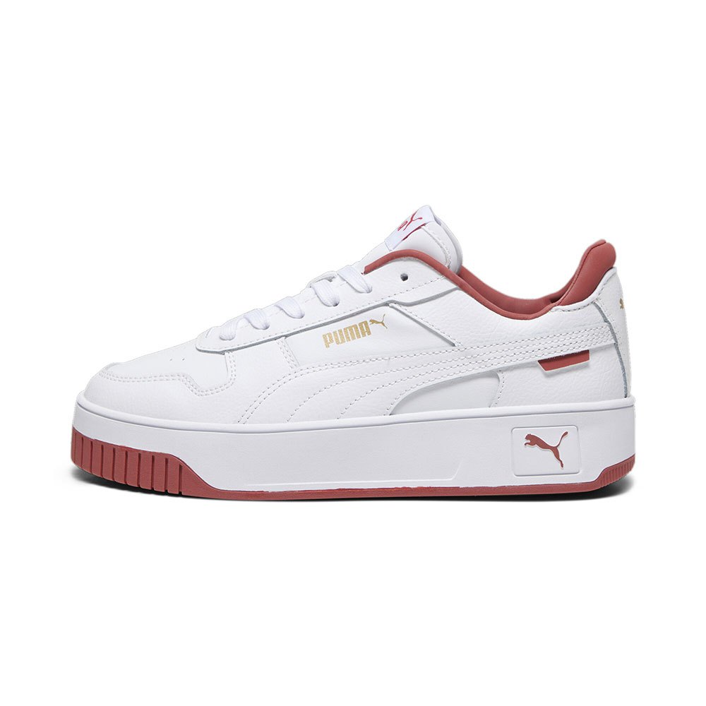 Tenis Puma Carina Plataforma Blanco Coral De Dama Original.