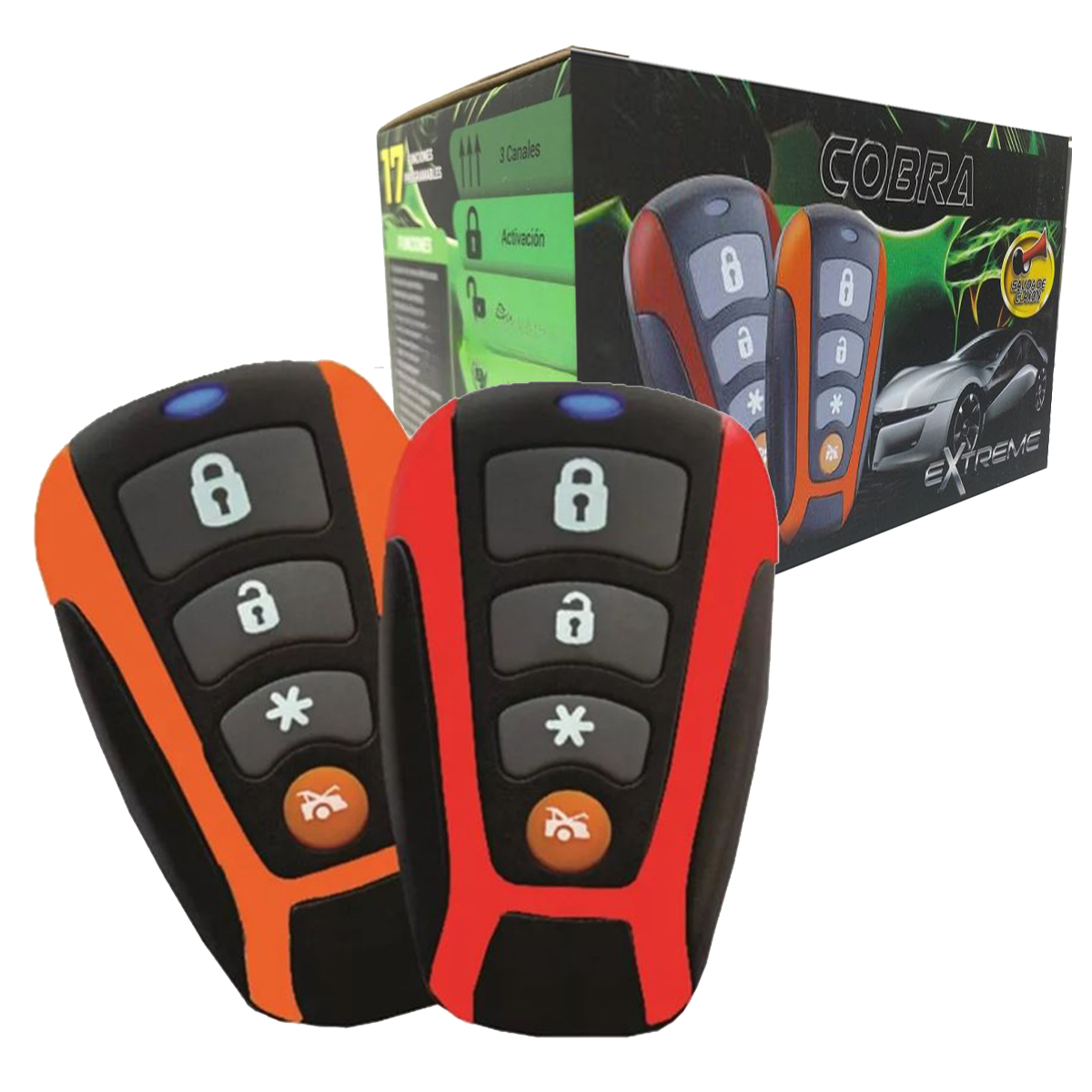 Alarma de auto Extreme Cobra ALEXCO Con Sensor Impacto Anti Robo.